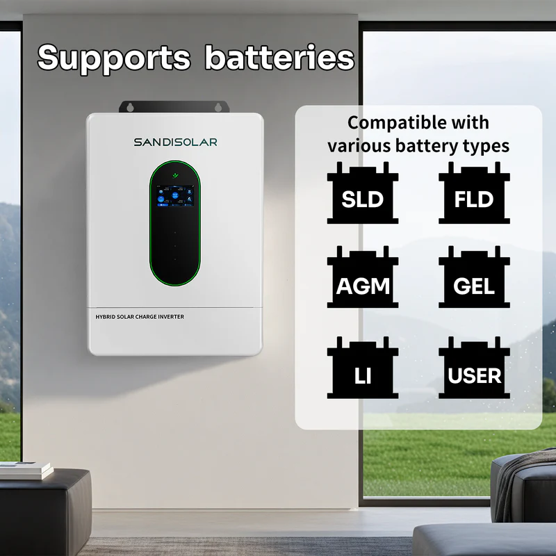 SANDISOLAR 12KW Split Phase Hybrid Inverter with Parallel Function - Image 4