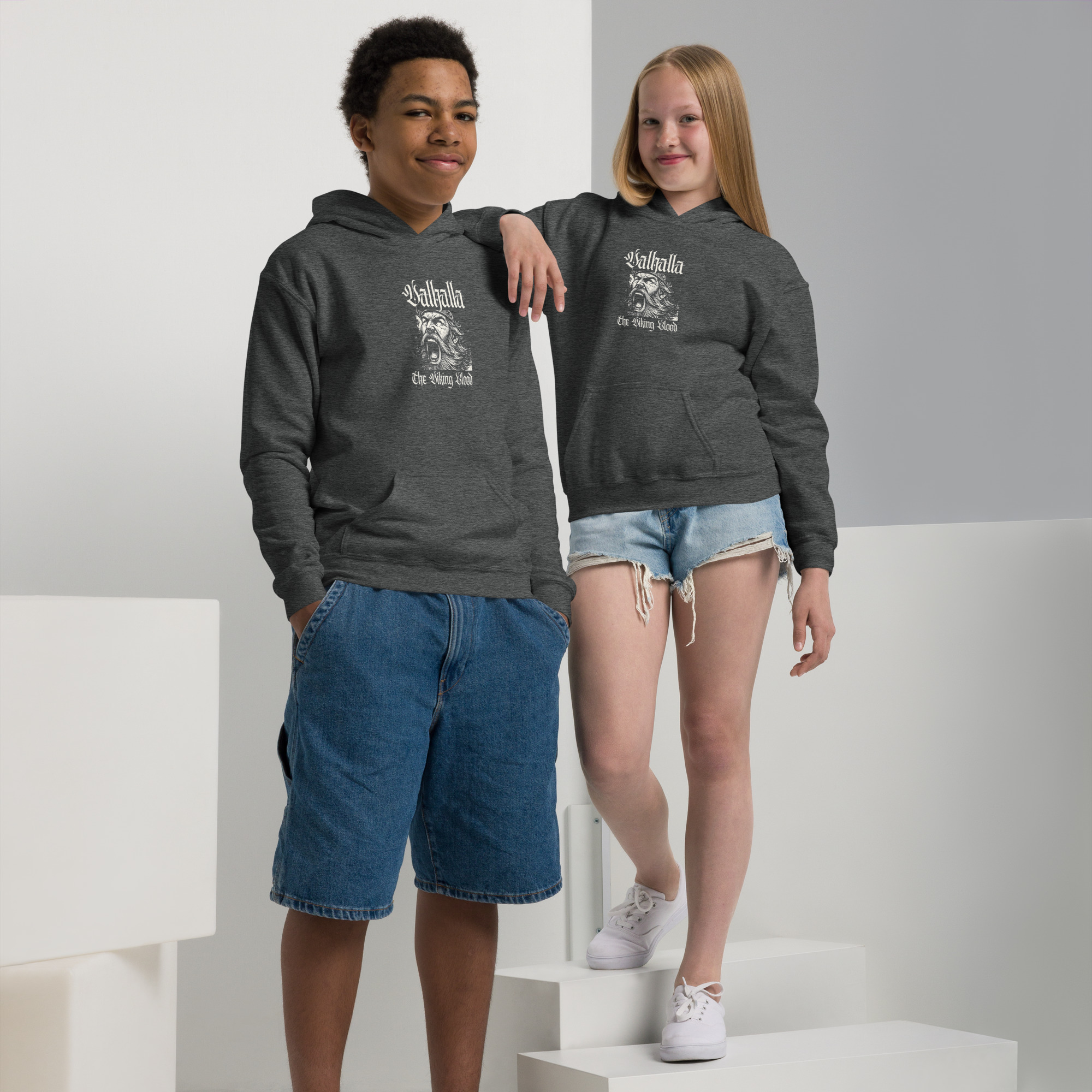 Valhalla Youth heavy blend hoodie - Image 15