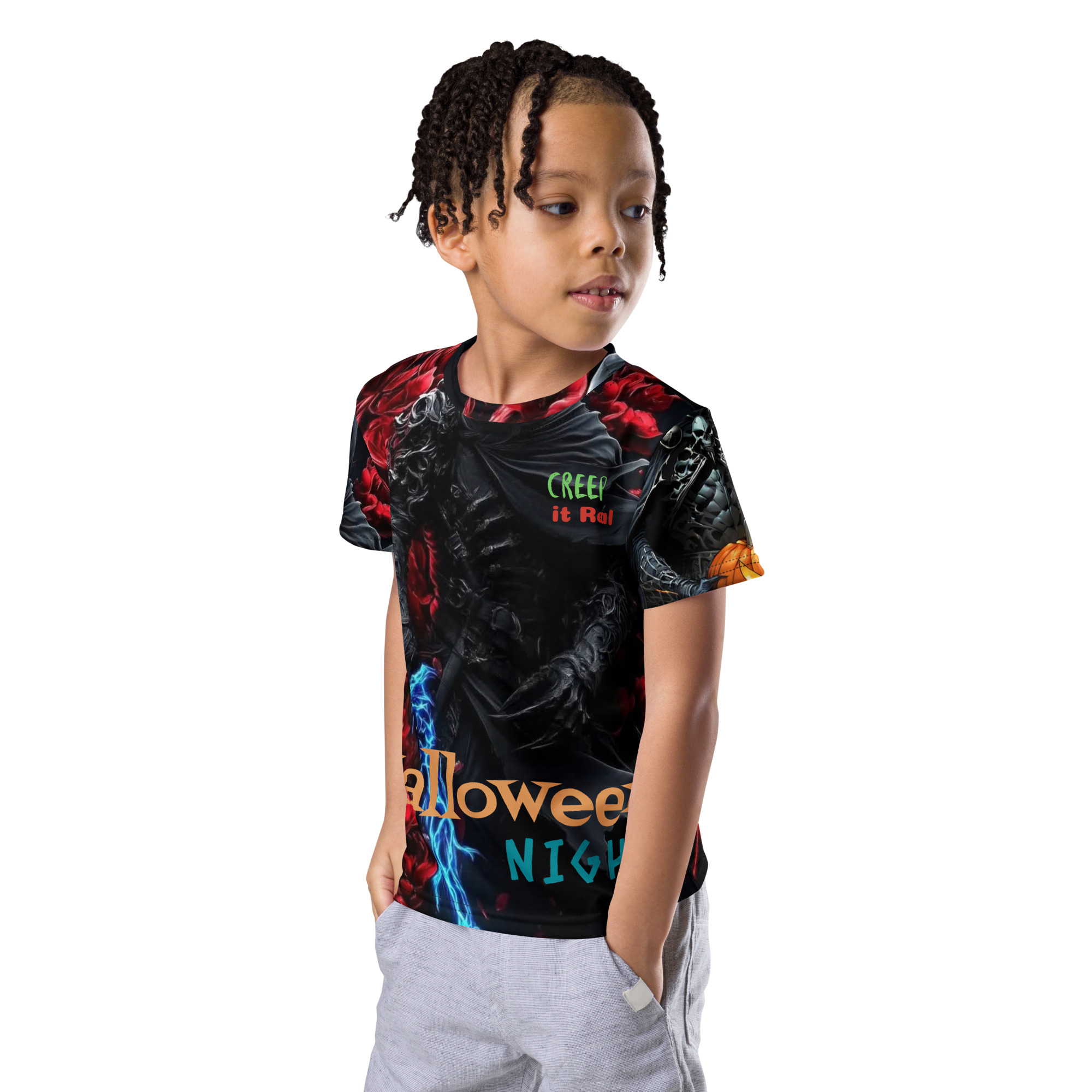 Halloween Kids crew neck t-shirt - Image 3