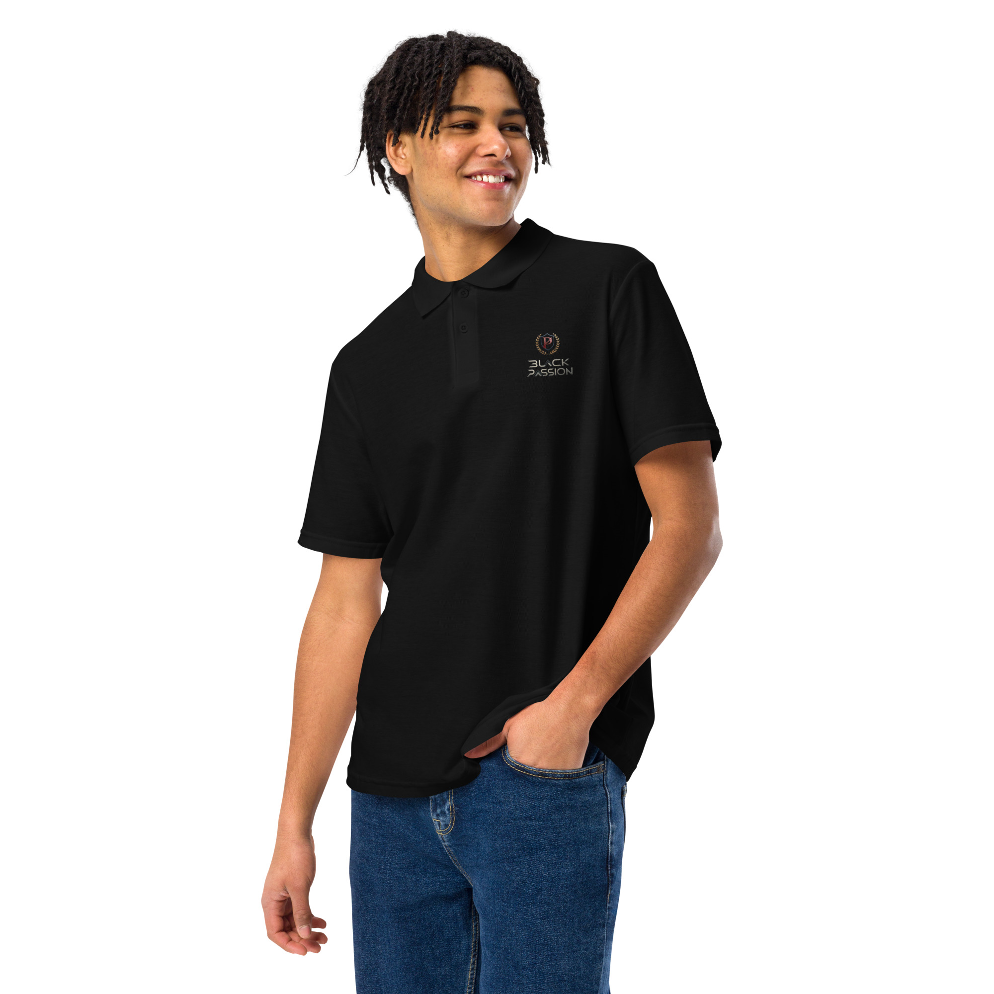 Unisex pique polo shirt - Image 9