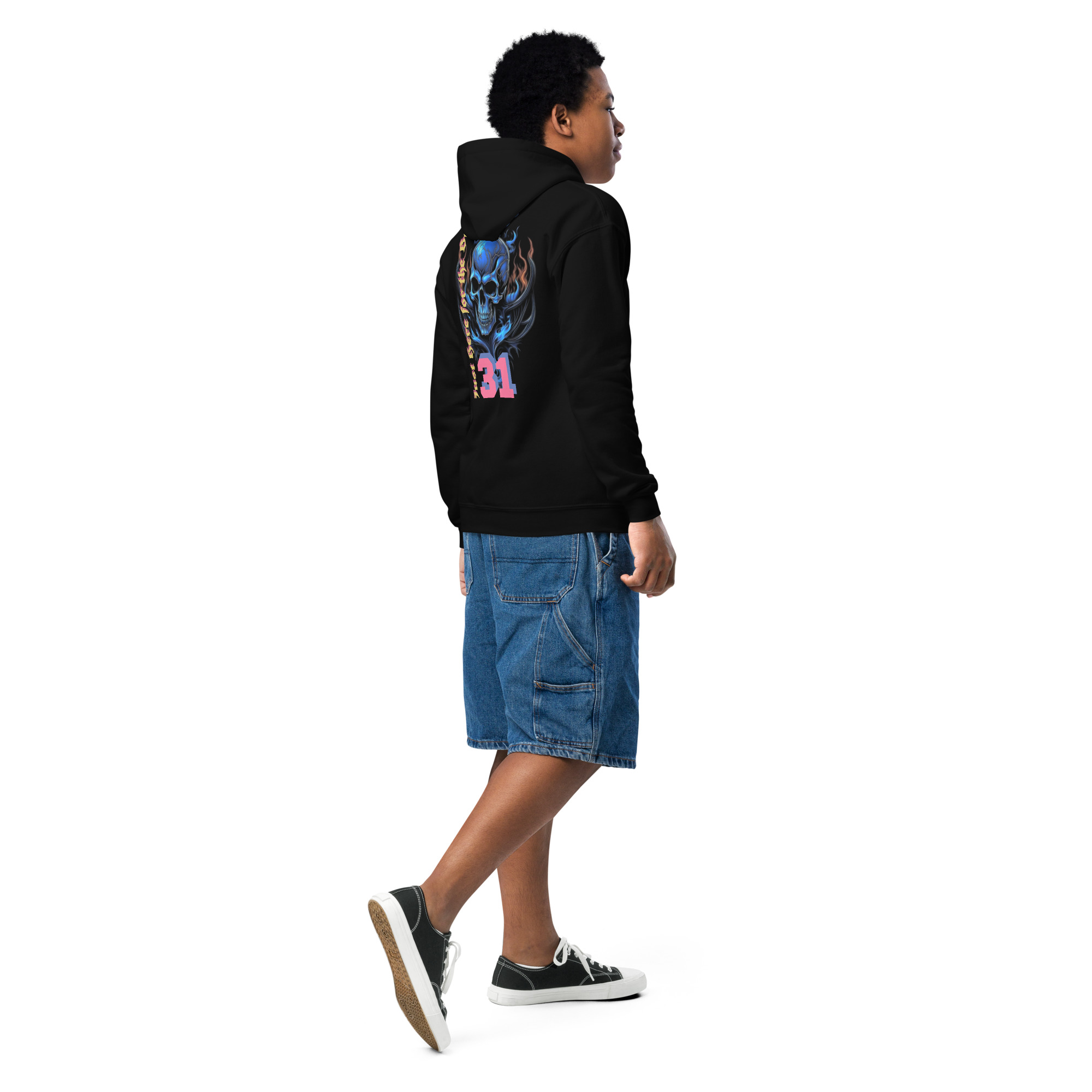 Halloween Youth heavy blend hoodie - Image 3