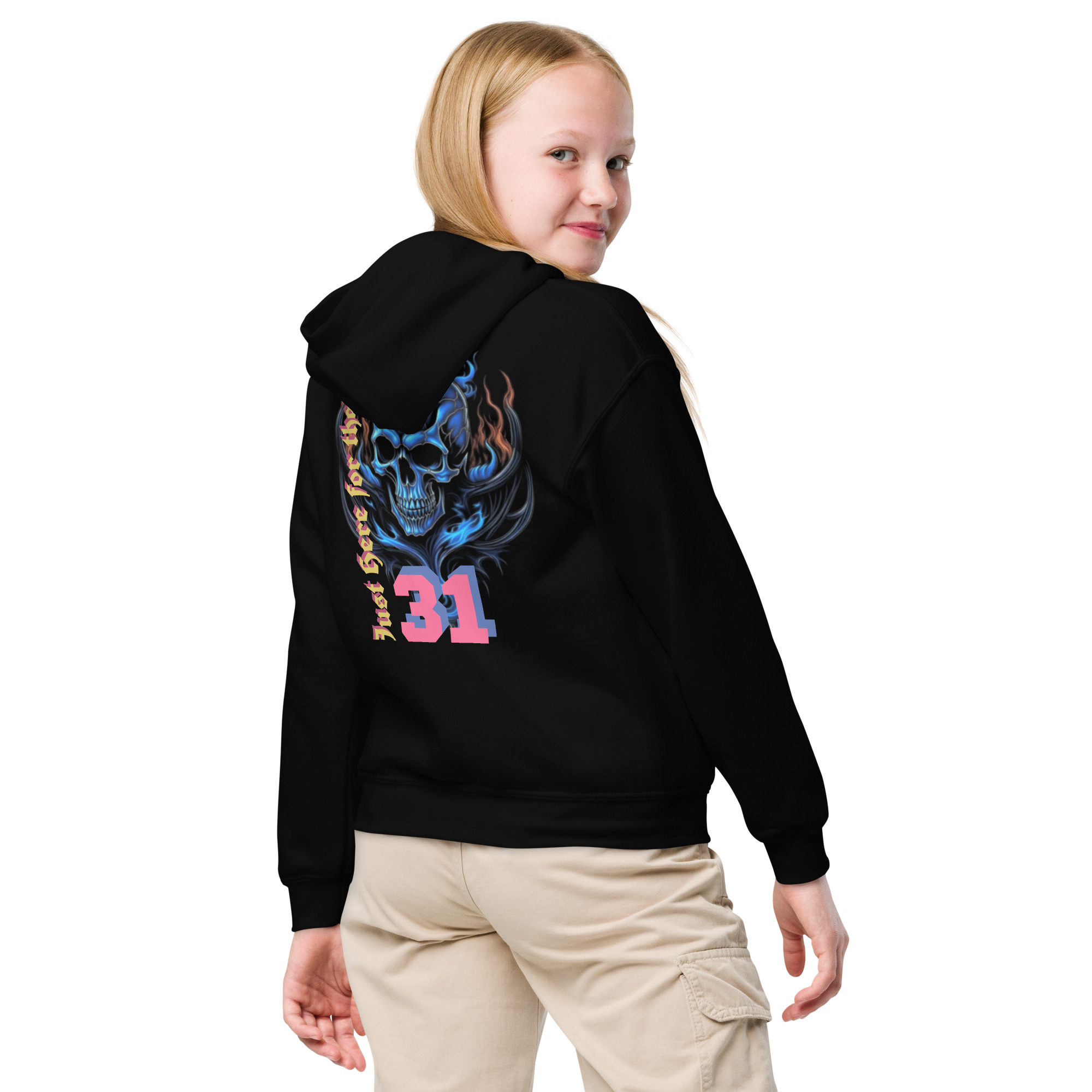 Halloween Youth heavy blend hoodie - Image 4