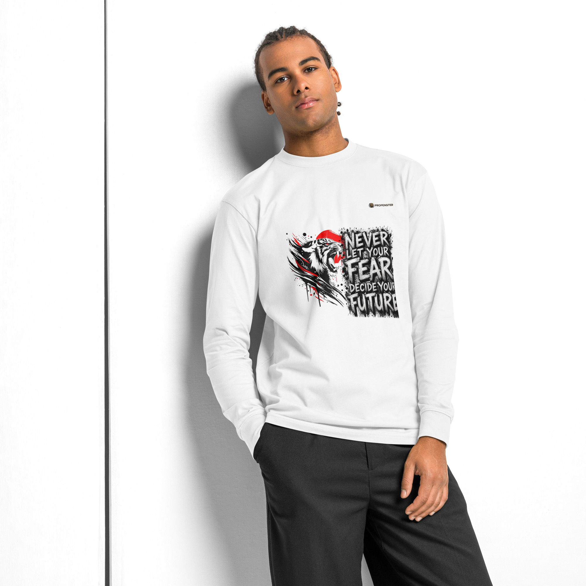 Men's heavyweight long sleeve t-shirt - Image 9