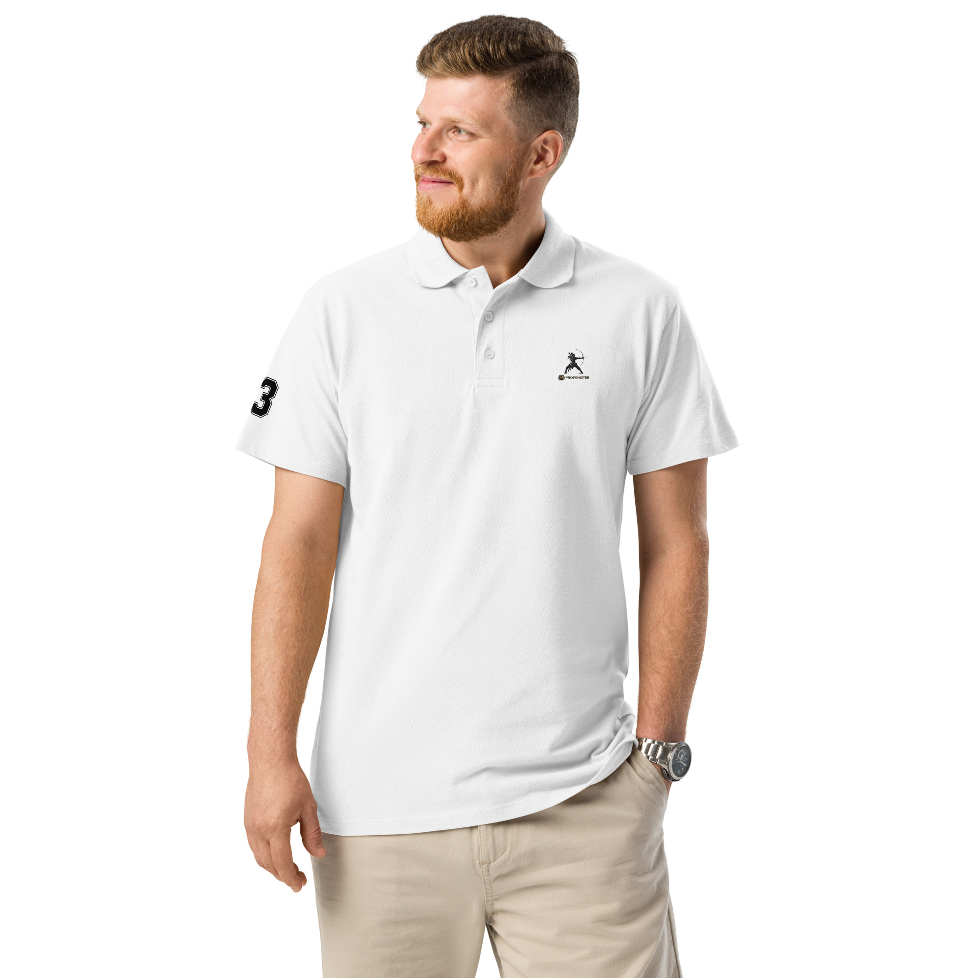 Premium pique polo shirt - Image 13