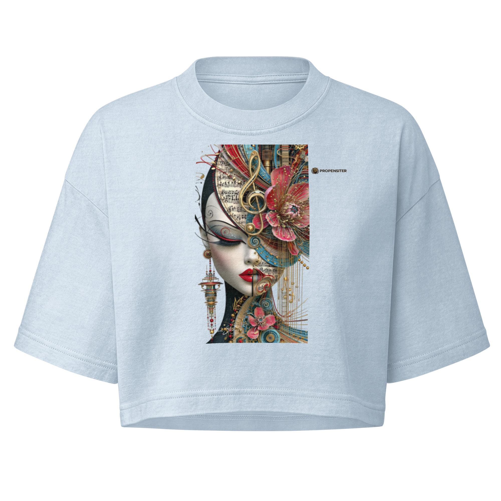 Women’s garment dye cropped tee - Image 2