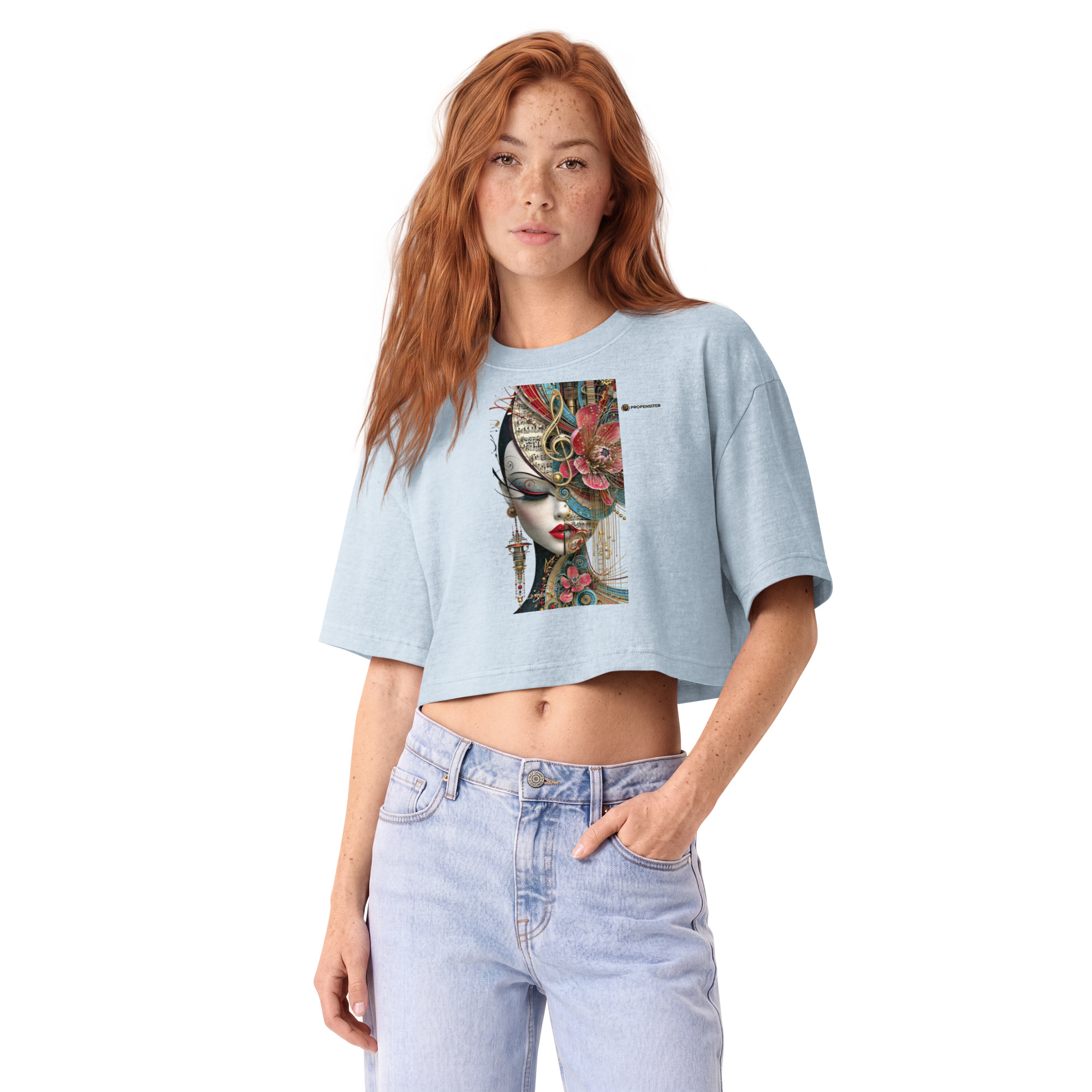 Women’s garment dye cropped tee - Image 5