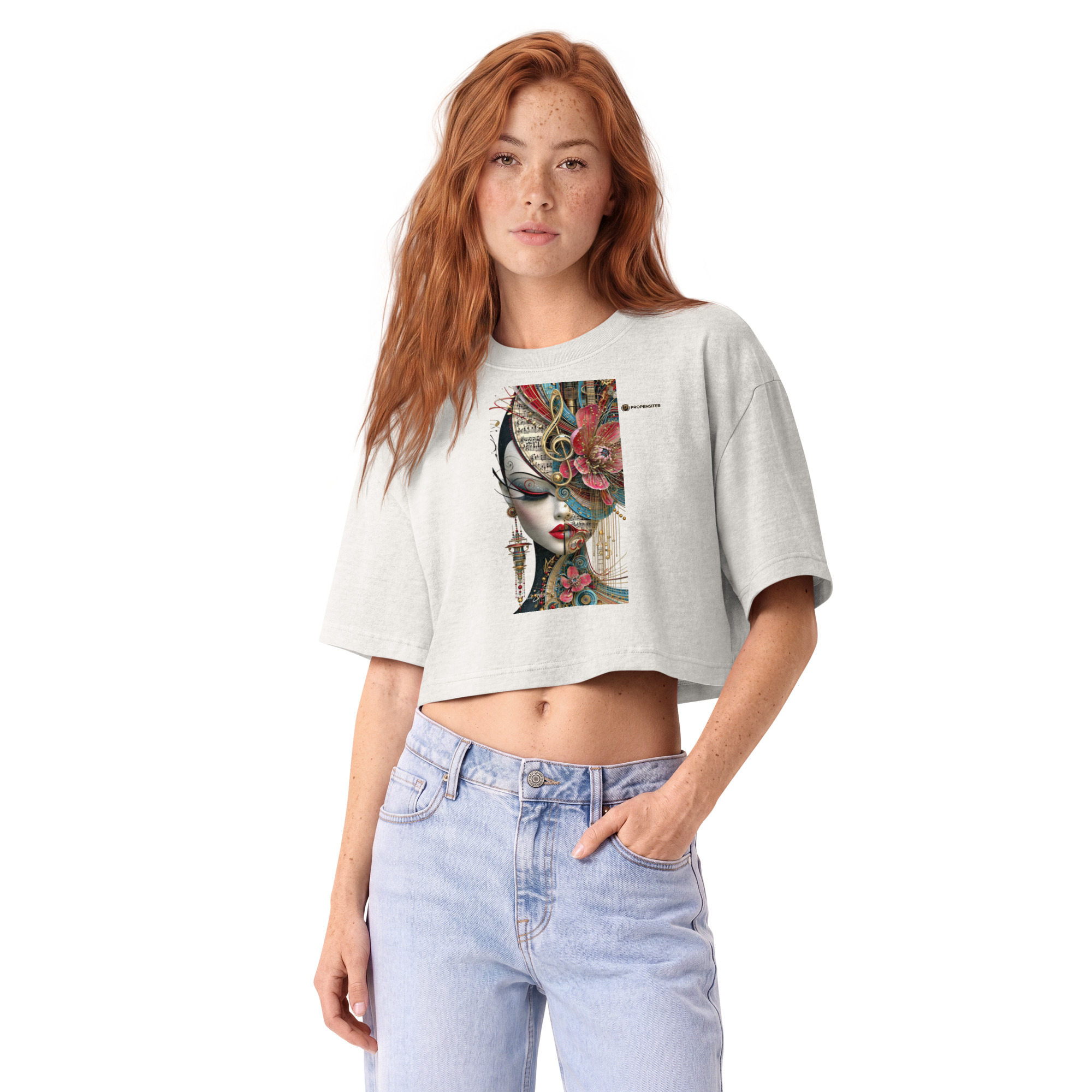 Women’s garment dye cropped tee - Image 4