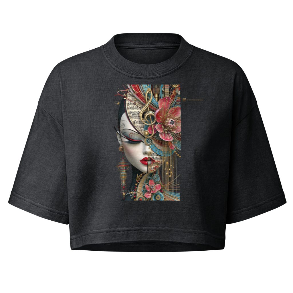 Women’s garment dye cropped tee