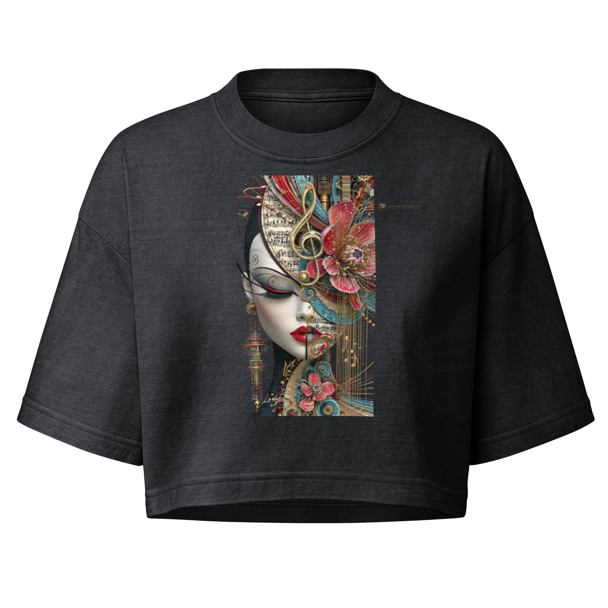Women’s garment dye cropped tee