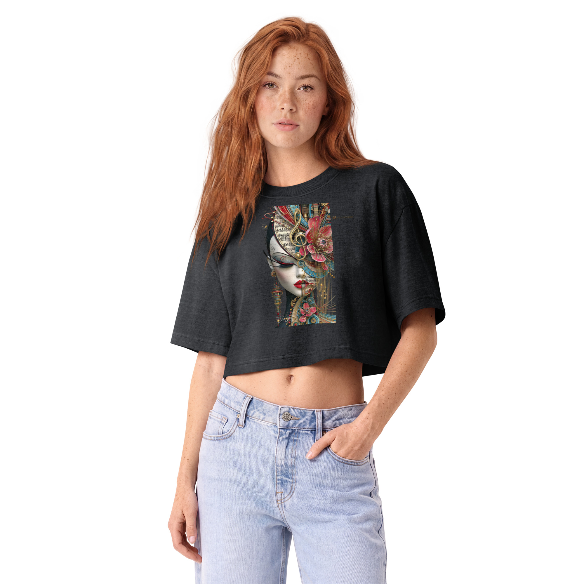 Women’s garment dye cropped tee - Image 6